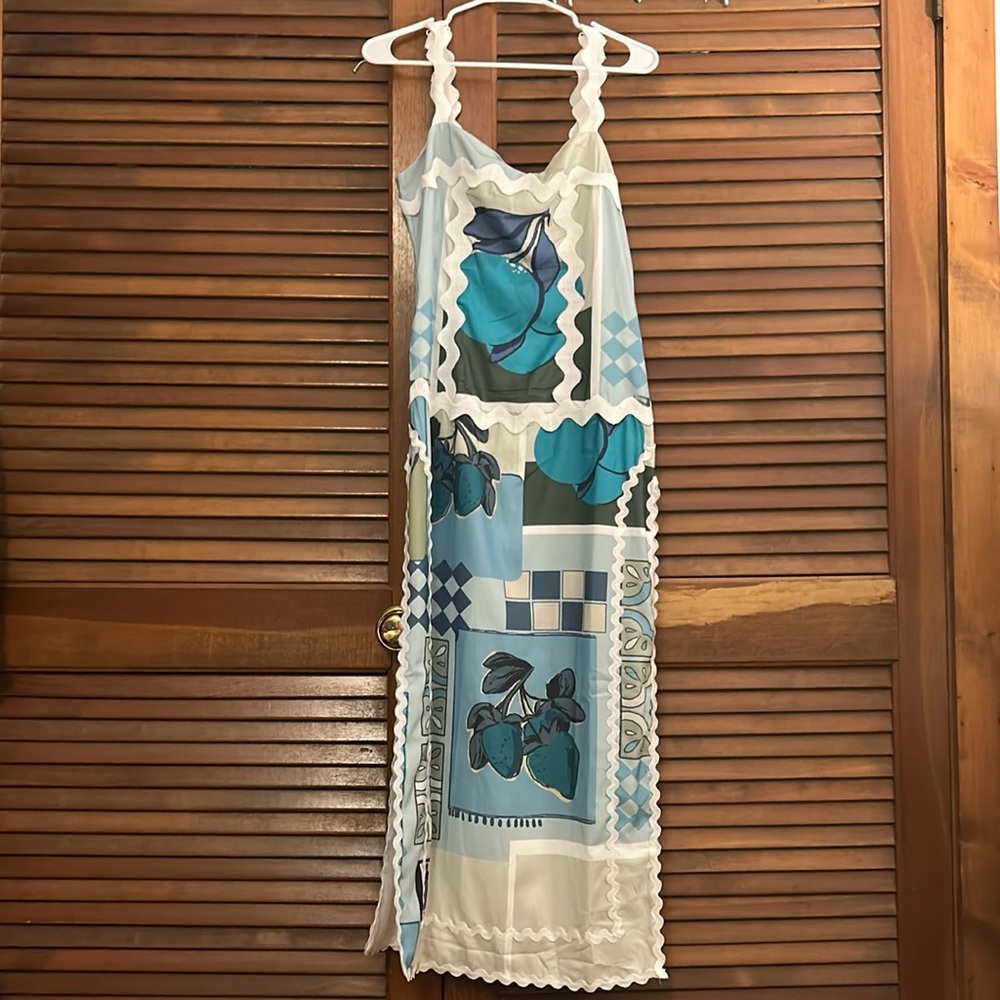 NWT Dalia MacPhee Tuscany Tile Ric Rac dress